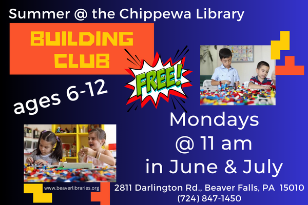 Building Club for ages 6-12