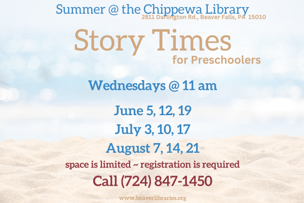Summer Story Times @ Chippewa Library