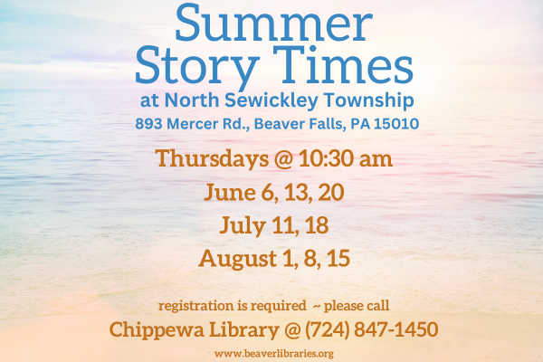 Summer Story Times @ North Sewickley Township