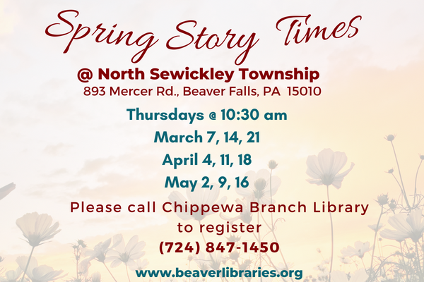 Story Times @ North Sewickley Township