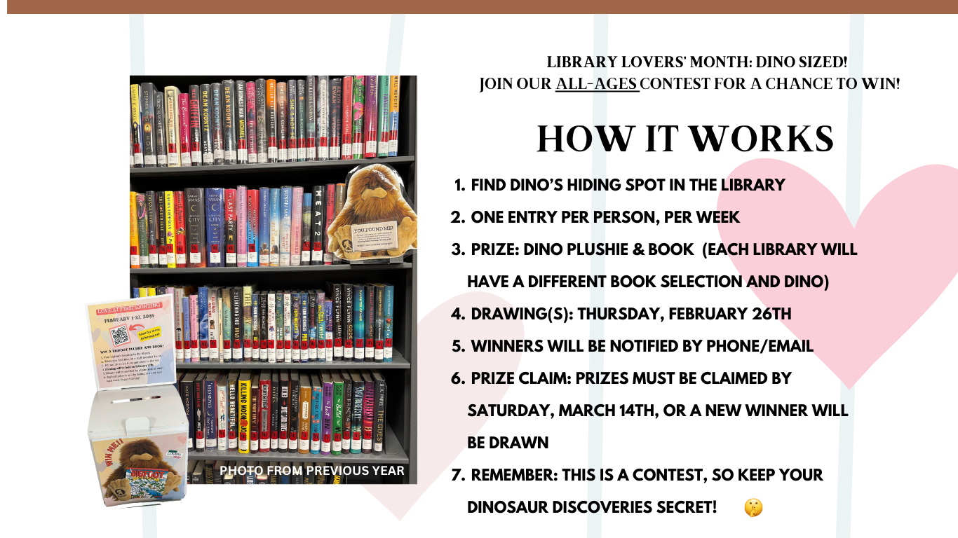 How it Works Library Lovers Month Hide and Seek Contest