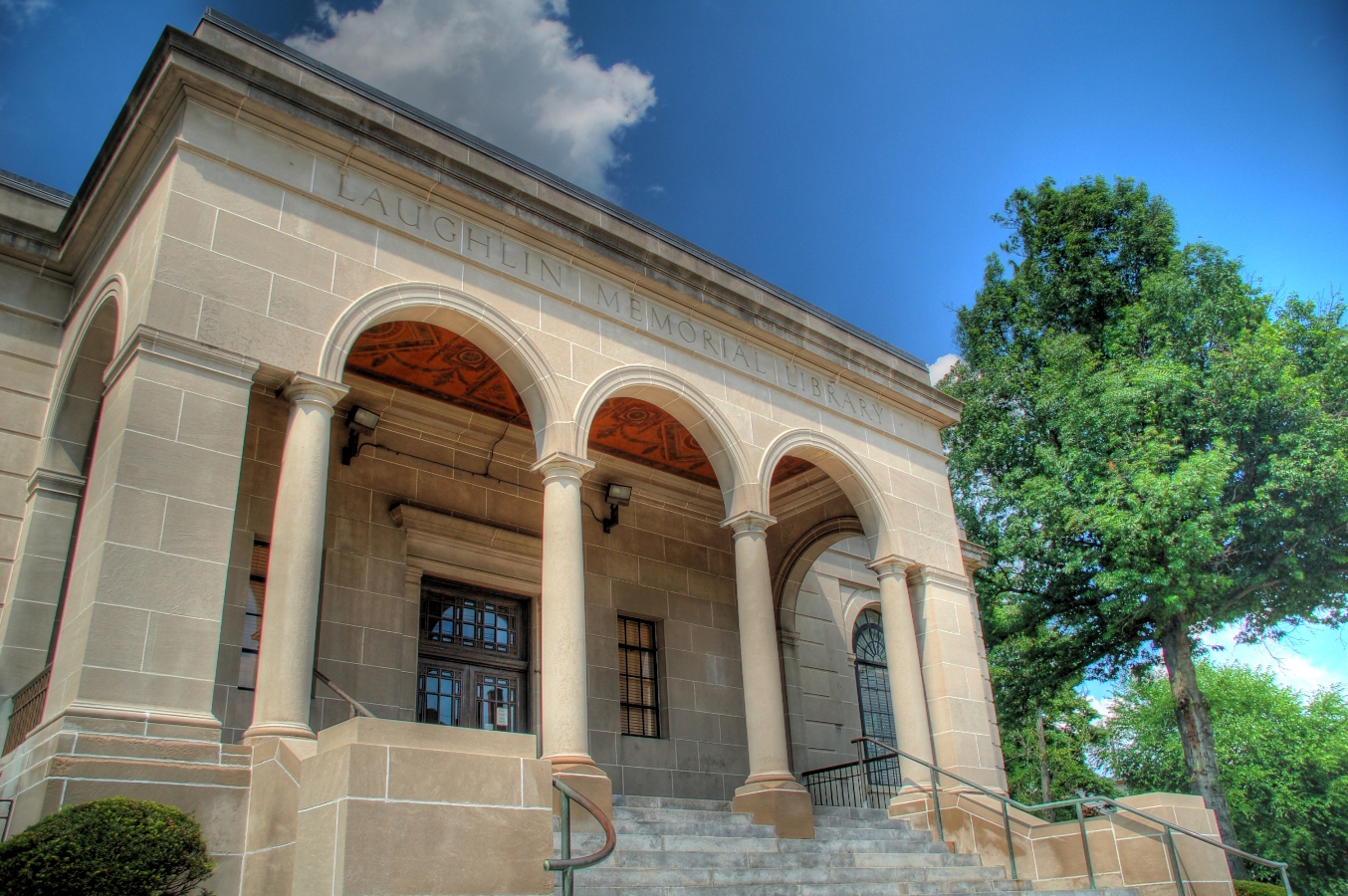 Exterior image of Laughlin Memorial Library
