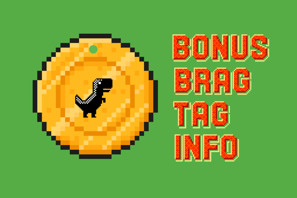 Bonus Tag with dinosaur info page