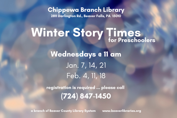 Story Times for Preschoolers @ Chippewa Library