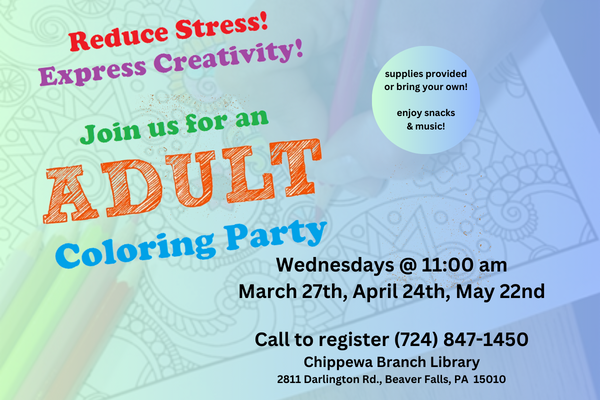 Coloring Party for Adults