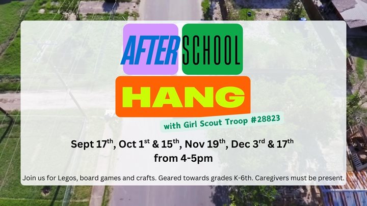 After School Hang with Girl Scout Troop #28823