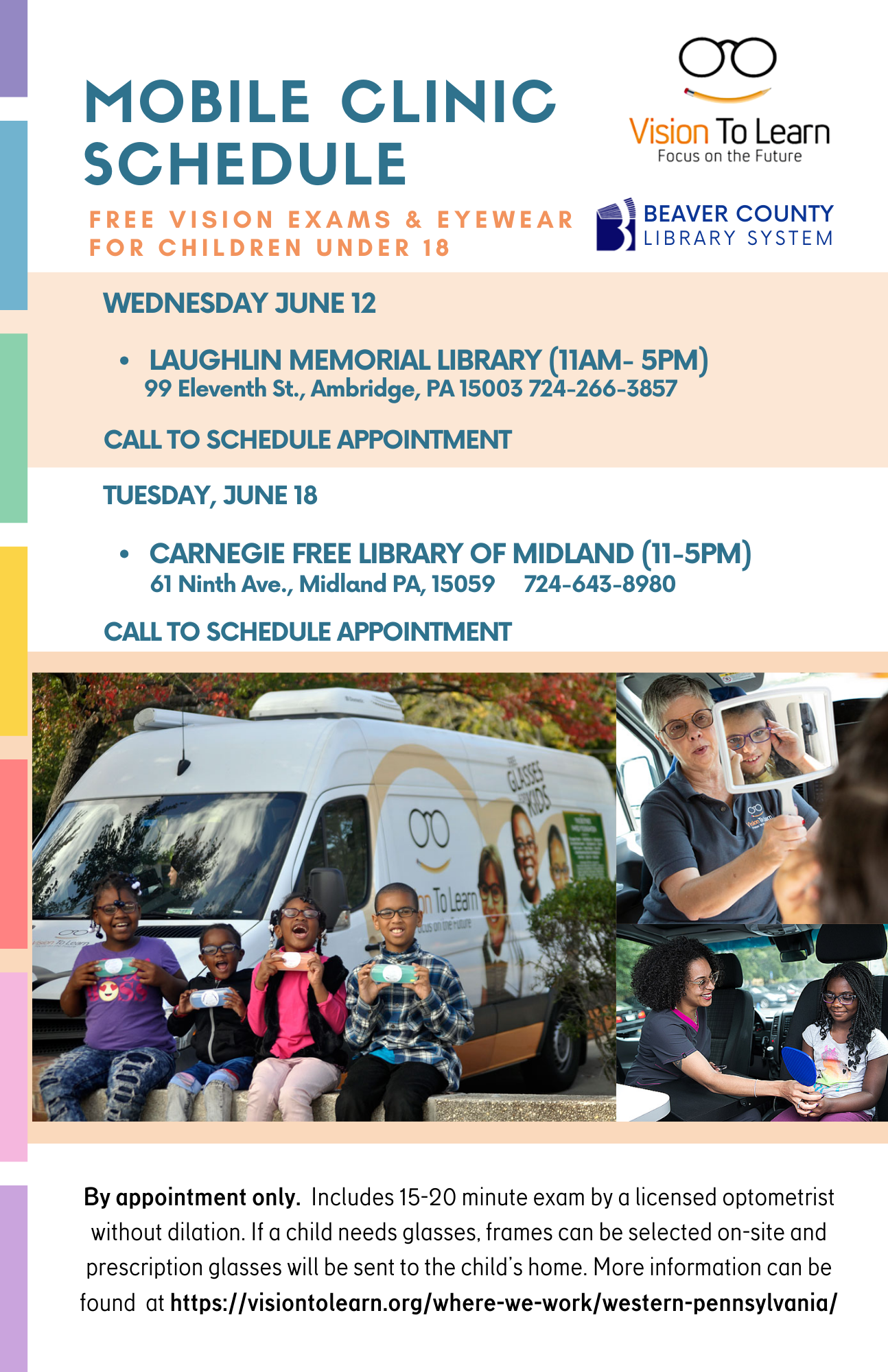 Mobile Vision Clinic Schedule