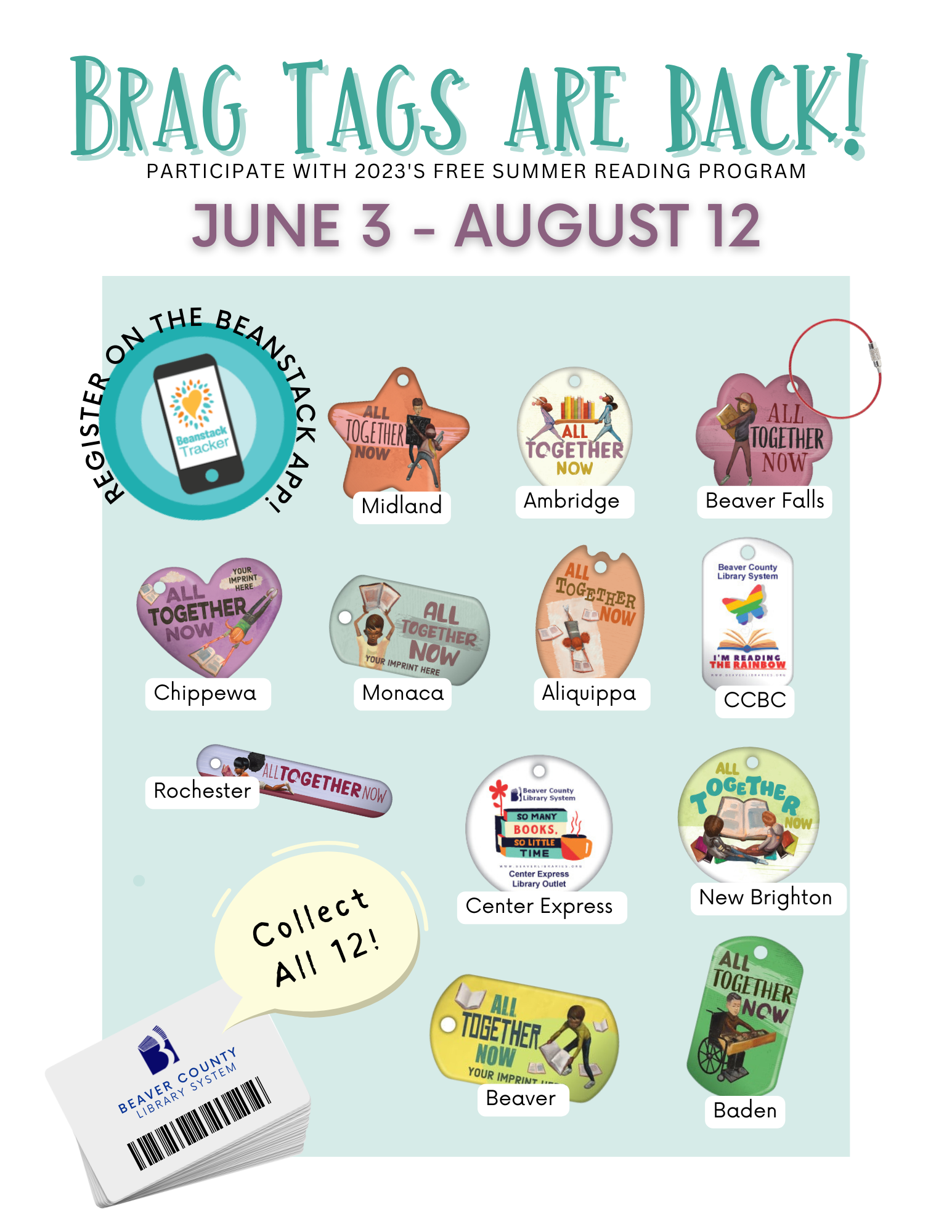 Brag tags are back! Participate with 2023's free summer reading program.